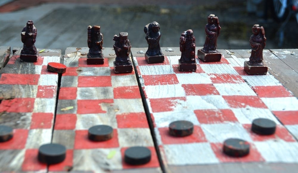 Chess and checkers Board