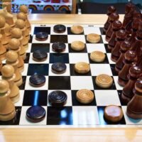 Chess and checkers on the same board
