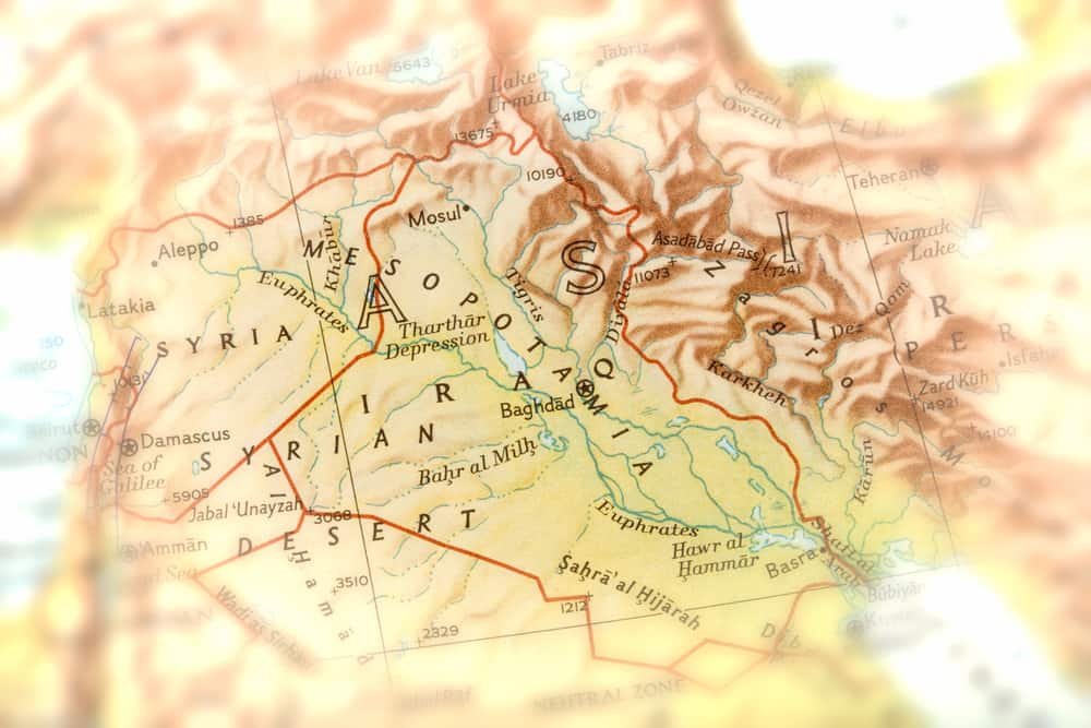 Traveler focused on Mesopotamia, Iraq