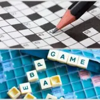 Crossword and scrabble together