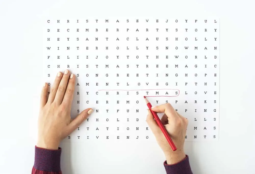 Word Search Puzzle concept