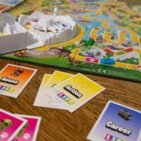 Game of Life by Hasbro. Board game were players choose important life decisions