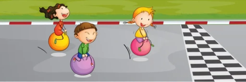 Illustration of finish line