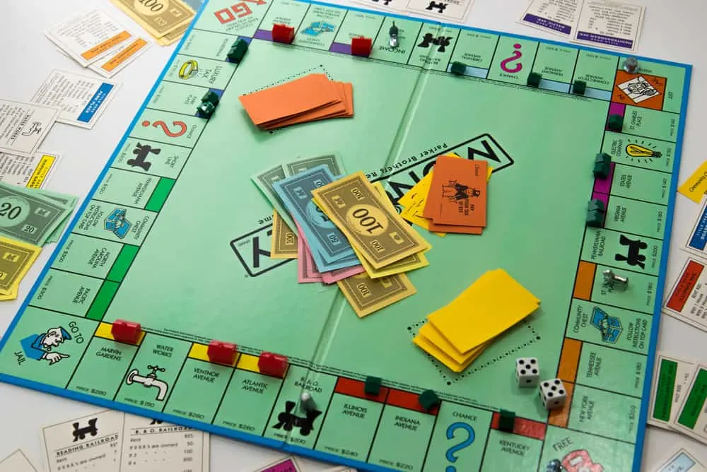 Standard Monopoly board game