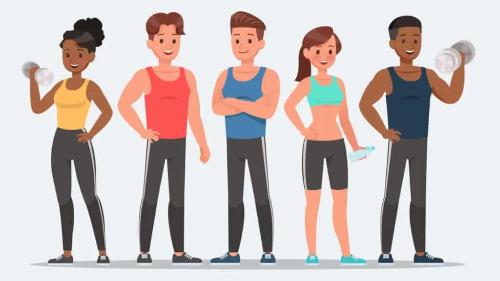 People on Good physical conditions