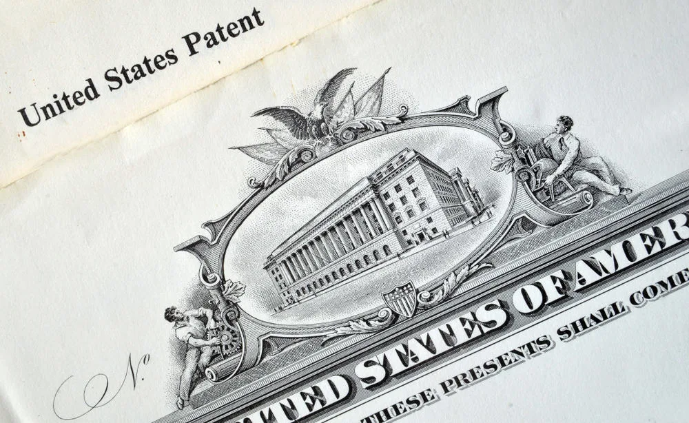 USA invention patent close up