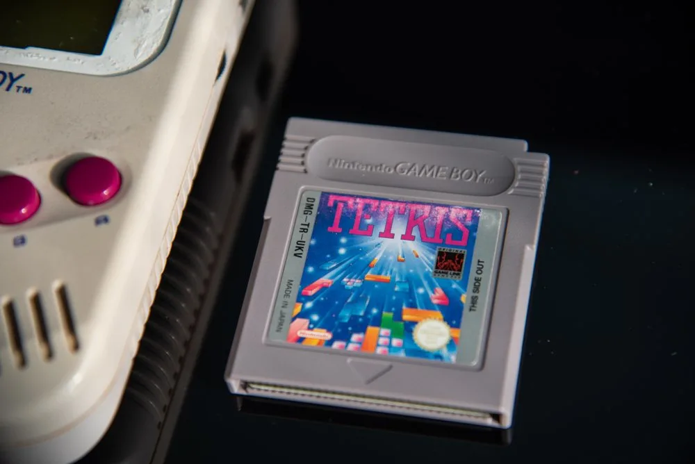 "TETRIS" game cassette for Nintendo Game Boy