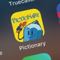 Close-up shot of the Pictionary application icon