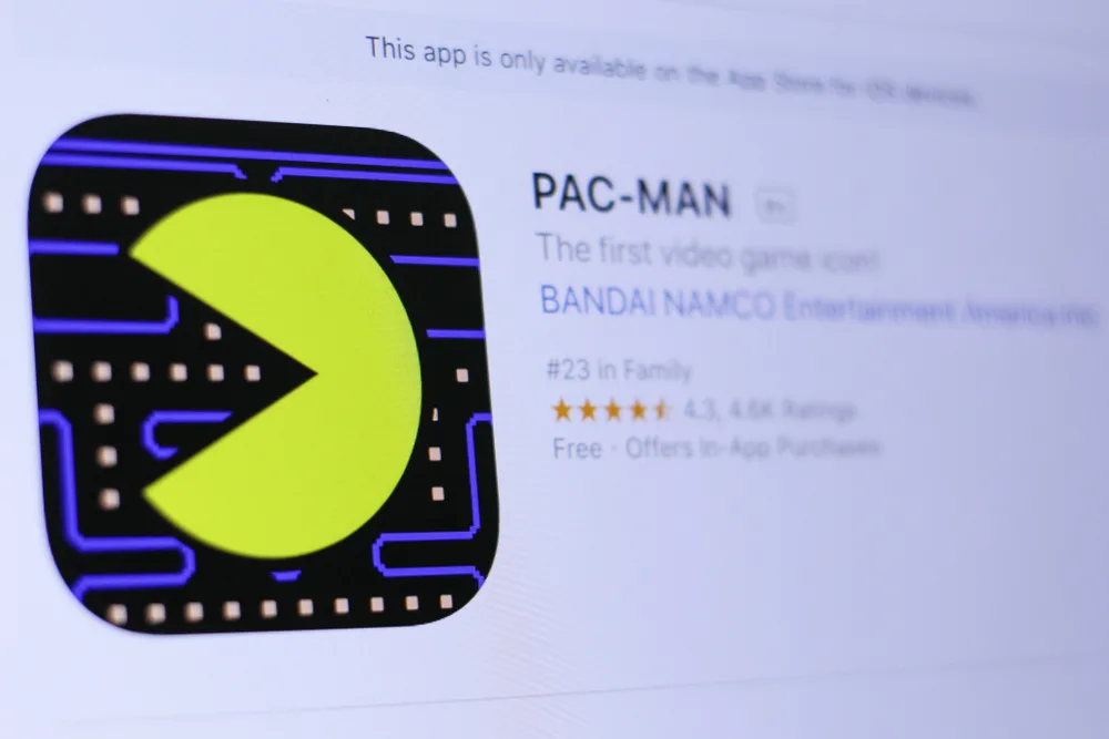 PAC-MAN app in play store