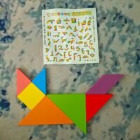 Set of tangram puzzles