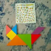 Set of tangram puzzles