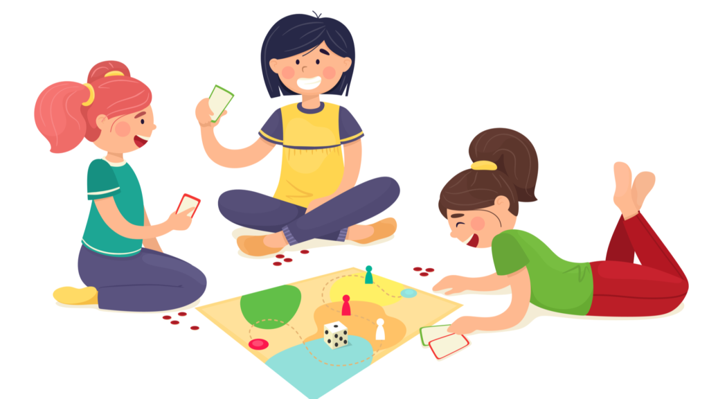 play board games on the floor